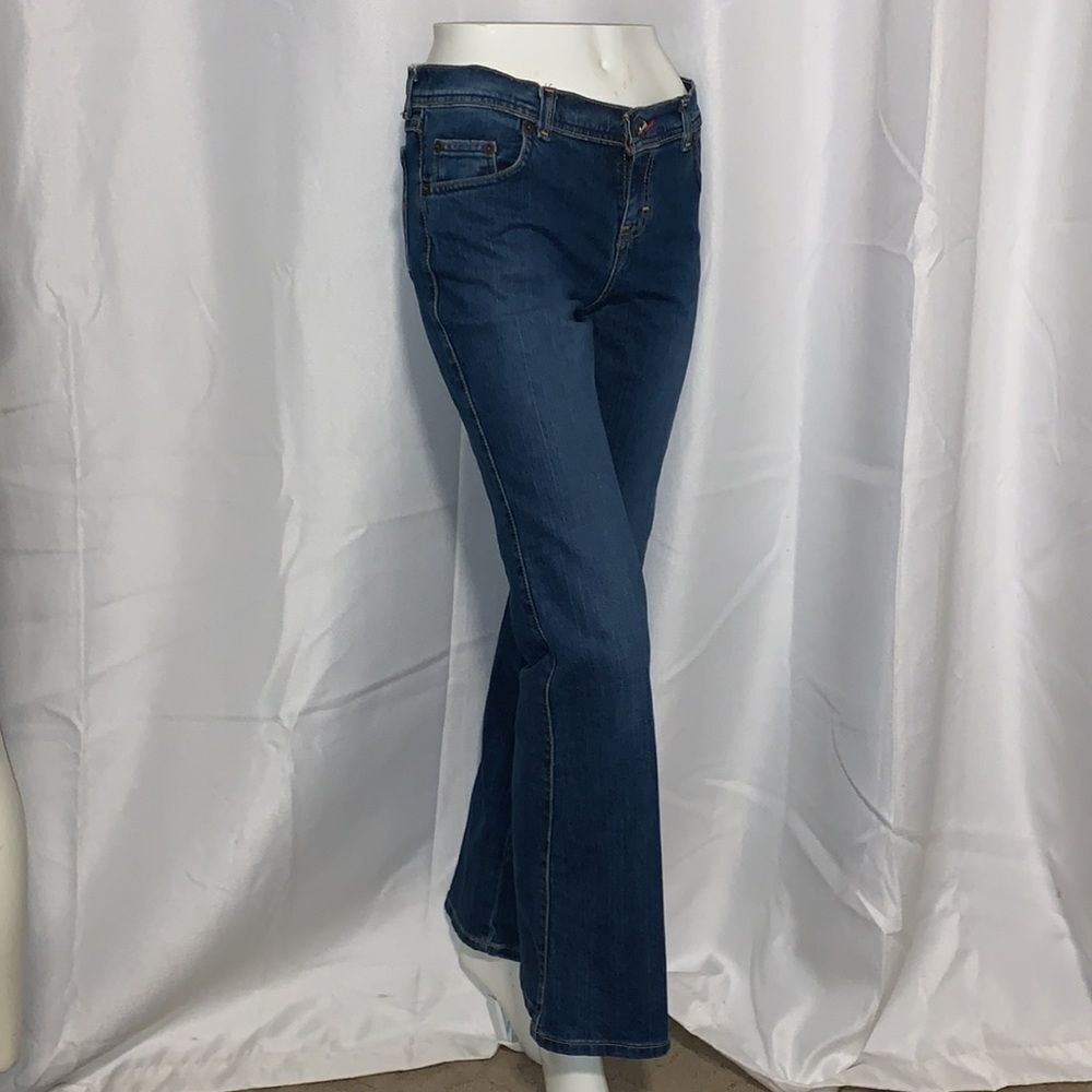 Vintage Blue Flare Wide Leg Jeans - Picture 12 of 16